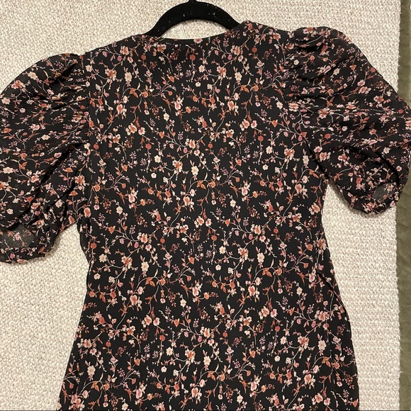 Lulus Floral Wrap Dress - Picture 3 of 6